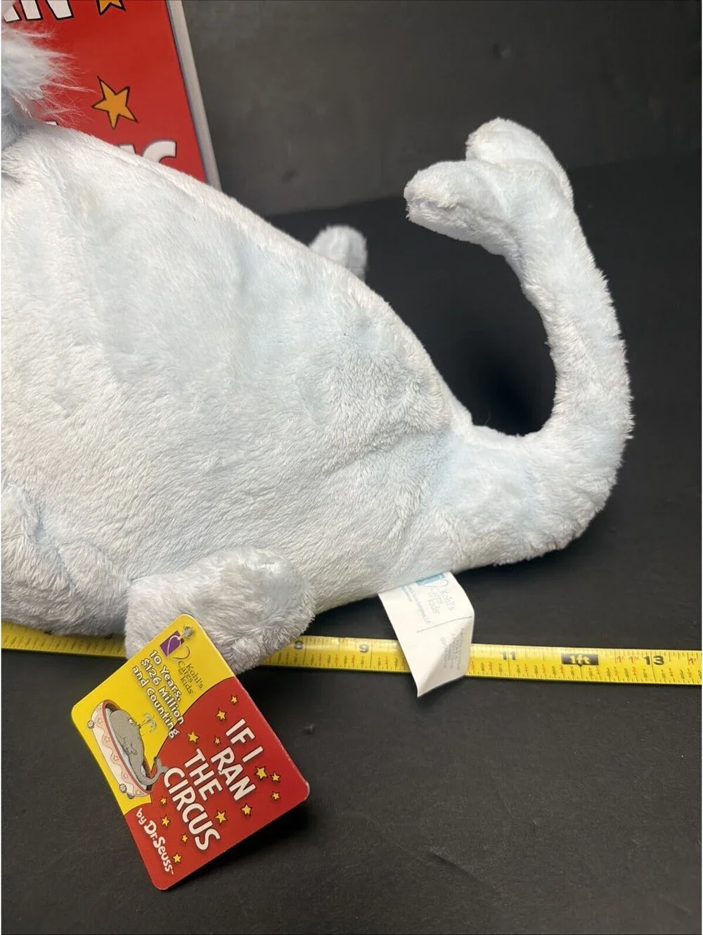 Kohls Set Of 2 Dr Seuss If I Ran The Circus Plush And Book Blue Whale NWT Clean